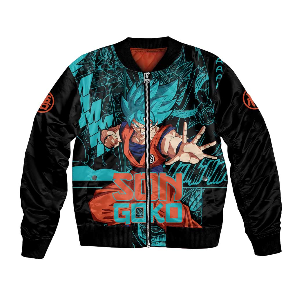 Son Goku - Dragon Ball Bomber Jacket Anime Mix Manga Style