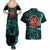 Son Goku - Dragon Ball Couples Matching Summer Maxi Dress and Hawaiian Shirt Anime Mix Manga Style