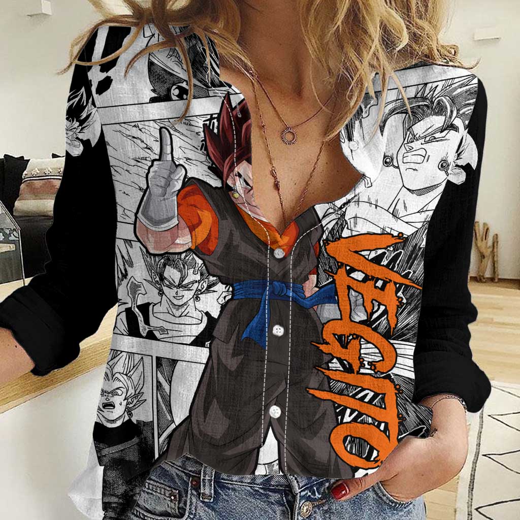 Vegito - Dragon Ball Women Casual Shirt Anime Mix Manga Style