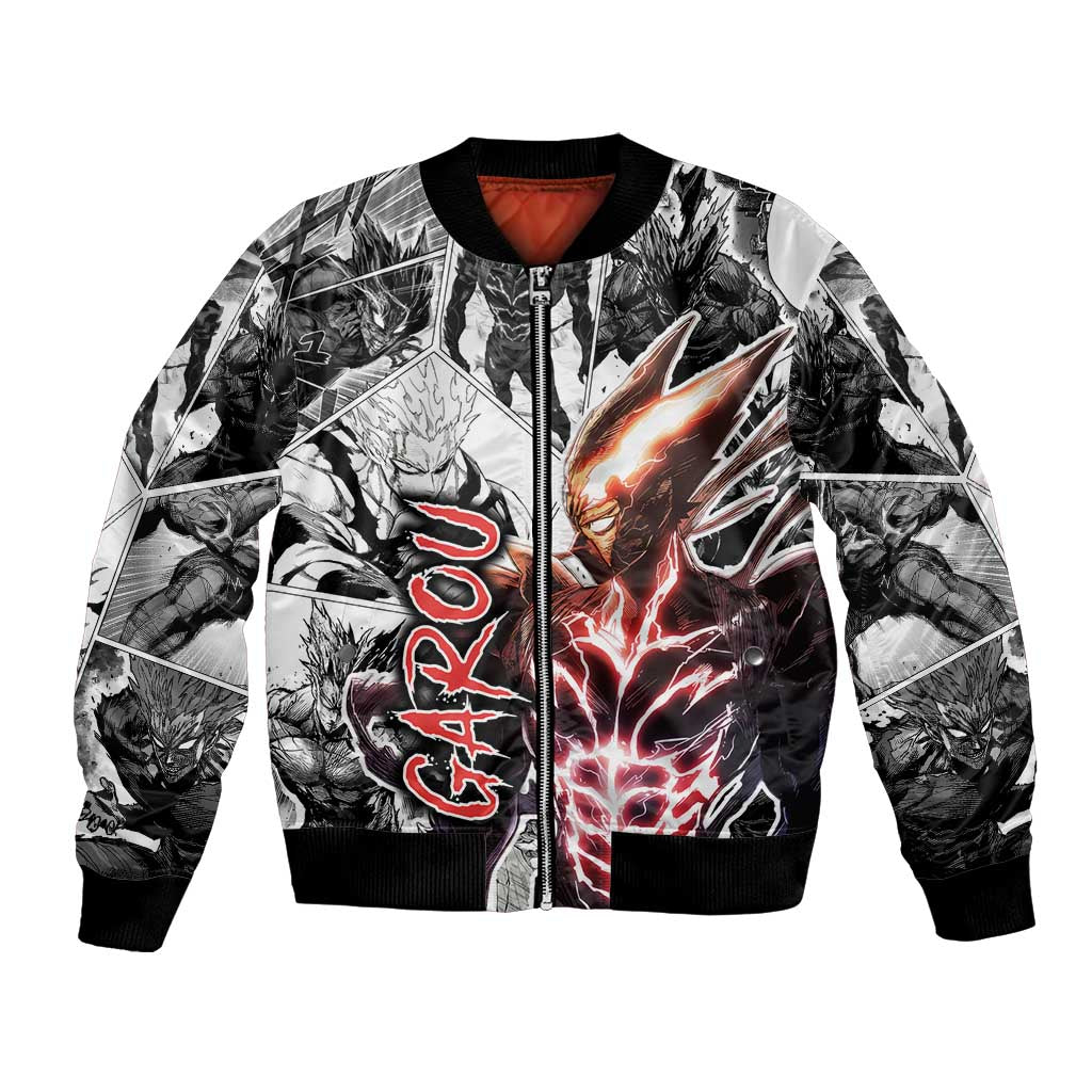 Garou - One Punch Man Bomber Jacket Anime Mix Manga Style