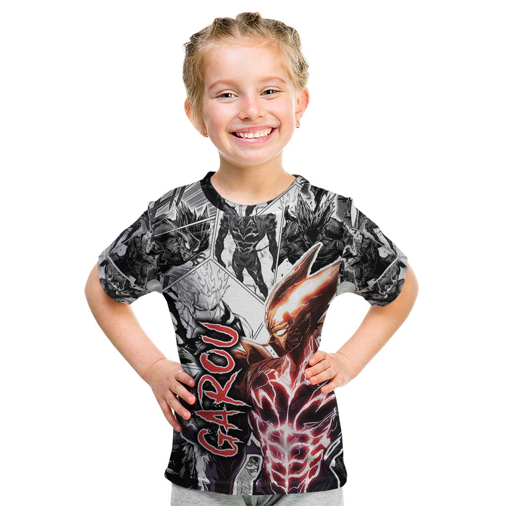 Garou - One Punch Man Kid T Shirt Anime Mix Manga Style