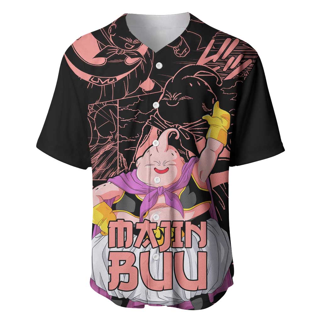 Majin Buu - Dragon Ball Baseball Jersey Anime Mix Manga Style