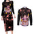 Majin Buu - Dragon Ball Couples Matching Long Sleeve Bodycon Dress and Long Sleeve Button Shirt Anime Mix Manga Style