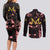 Majin Buu - Dragon Ball Couples Matching Long Sleeve Bodycon Dress and Long Sleeve Button Shirt Anime Mix Manga Style