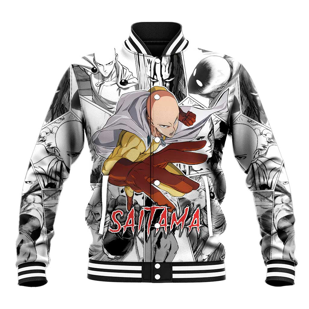 Saitama - One Punch Man Baseball Jacket Anime Mix Manga Style