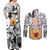 Saitama - One Punch Man Couples Matching Off Shoulder Maxi Dress and Long Sleeve Button Shirt Anime Mix Manga Style