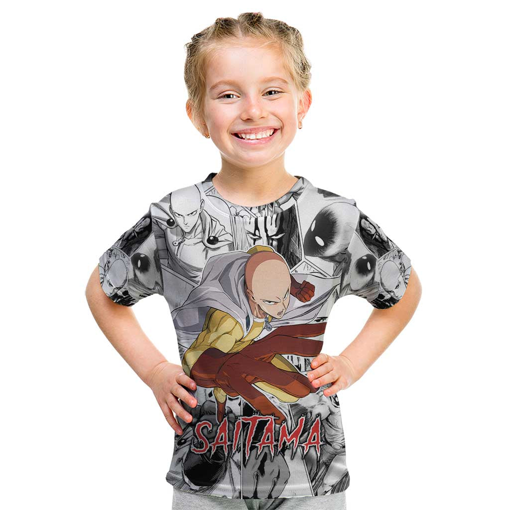 Saitama - One Punch Man Kid T Shirt Anime Mix Manga Style