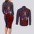 Kokushibou - Demon Slayer Couples Matching Long Sleeve Bodycon Dress and Long Sleeve Button Shirt Anime Style