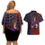 Kokushibou - Demon Slayer Couples Matching Off Shoulder Short Dress and Hawaiian Shirt Anime Style