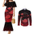 Akatsuki Itachi Uchiha - Naruto Couples Matching Mermaid Dress and Long Sleeve Button Shirt Anime Style