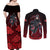 Akatsuki Itachi Uchiha - Naruto Couples Matching Off Shoulder Maxi Dress and Long Sleeve Button Shirt Anime Style