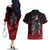 Akatsuki Itachi Uchiha - Naruto Couples Matching Off The Shoulder Long Sleeve Dress and Hawaiian Shirt Anime Style