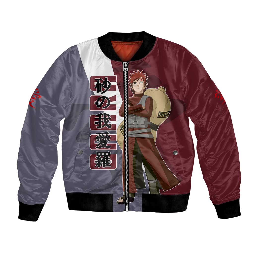 Gaara - Naruto Bomber Jacket Anime Style