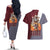 Gaara - Naruto Couples Matching Off The Shoulder Long Sleeve Dress and Hawaiian Shirt Anime Style