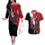 Uchiha Itachi - Naruto Couples Matching Off The Shoulder Long Sleeve Dress and Hawaiian Shirt Anime Style