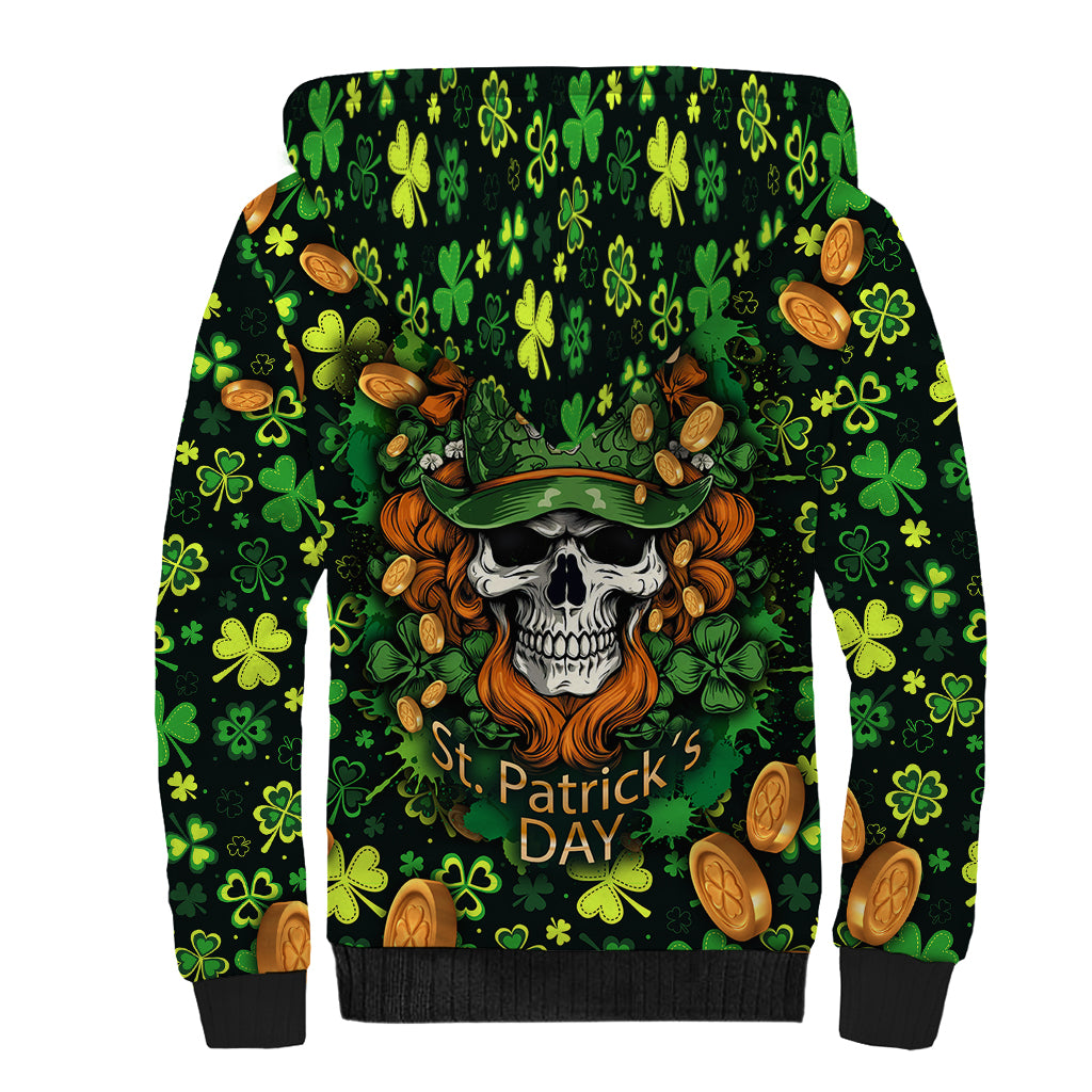 happy-st-patricks-day-skull-sherpa-hoodie