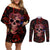 dont-cry-skull-couples-matching-off-shoulder-short-dress-and-long-sleeve-button-shirts