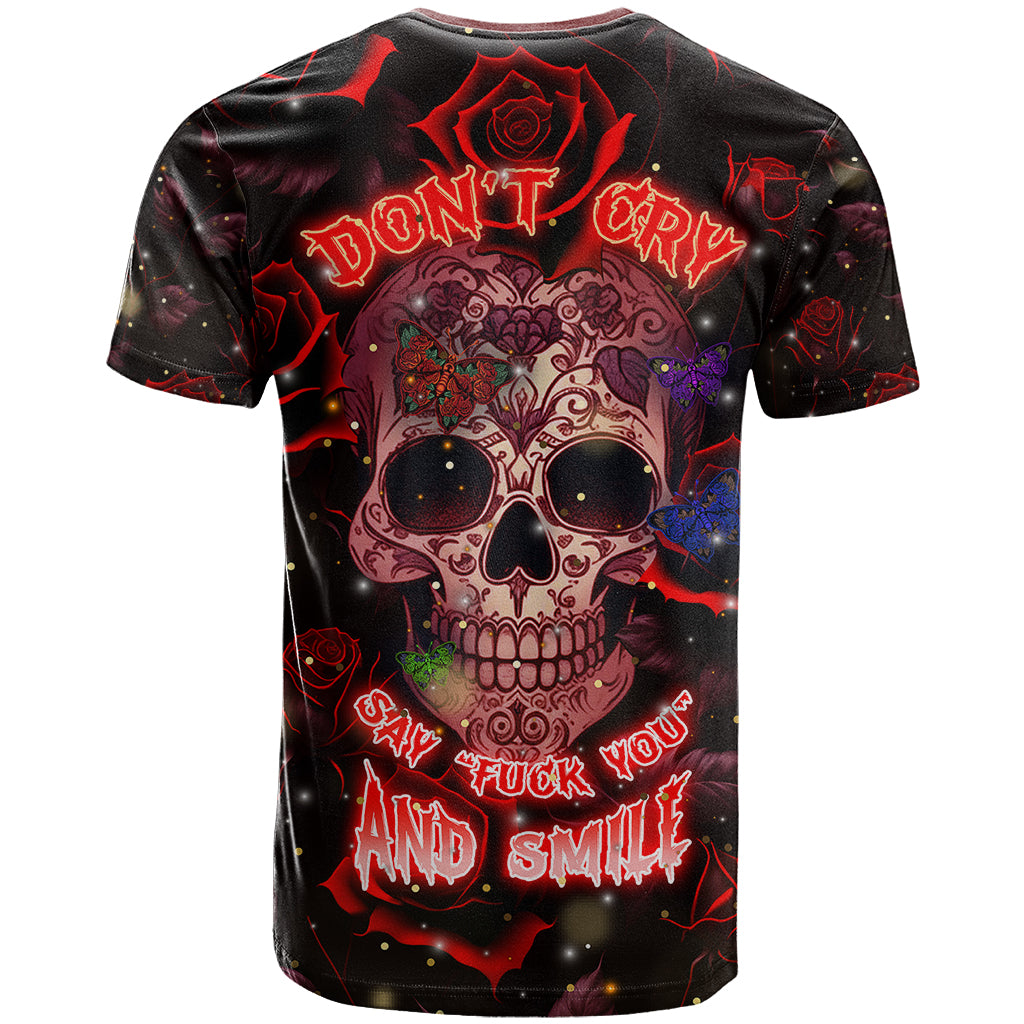 dont-cry-skull-t-shirt