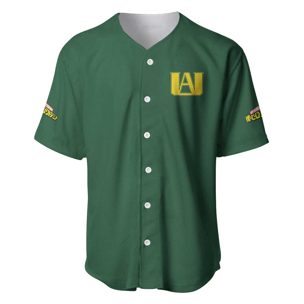 Midoriya Izuku My Hero Academia Baseball Jersey Anime Style