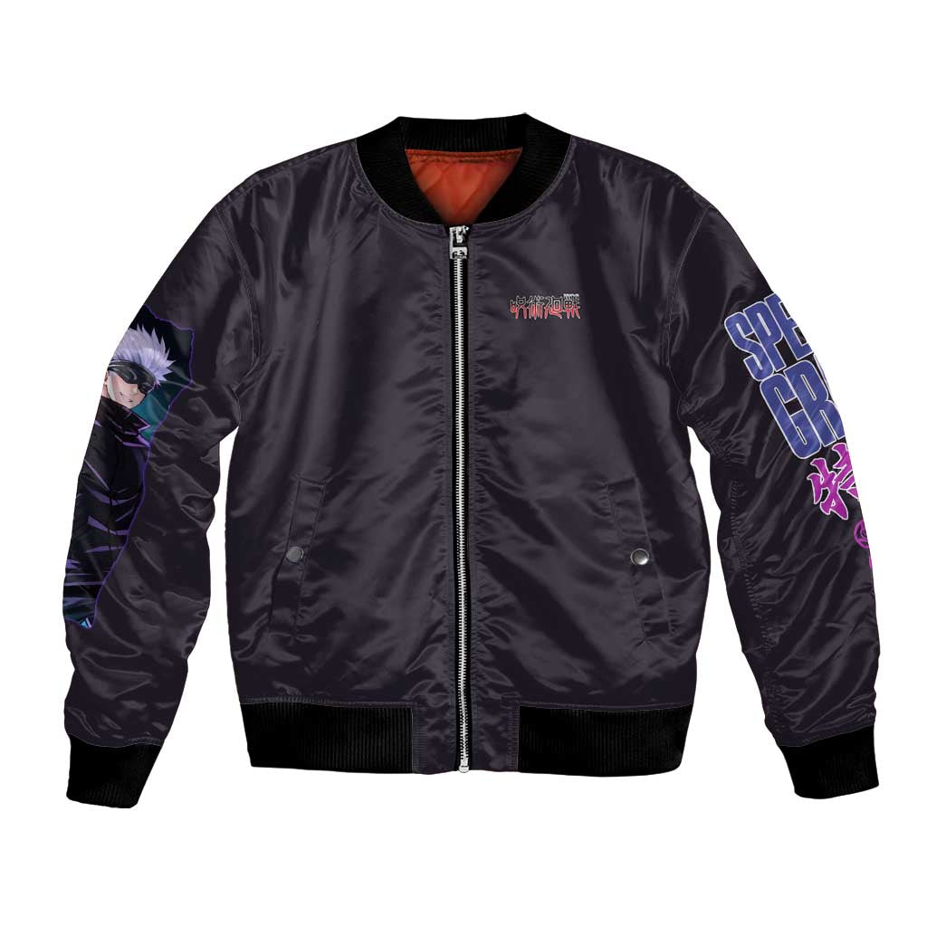 Satoru Gojo V3 Jujutsu Kaisen Bomber Jacket Anime Style