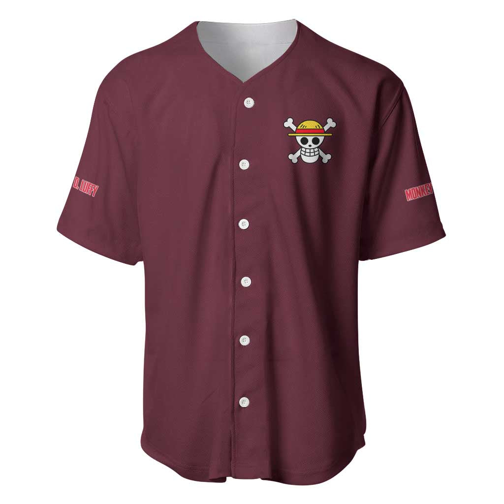 Monkey D. Luffy V3 One Piece Baseball Jersey Anime Style