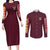 Monkey D. Luffy V3 One Piece Couples Matching Long Sleeve Bodycon Dress and Long Sleeve Button Shirt Anime Style