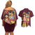 Monkey D. Luffy V3 One Piece Couples Matching Off Shoulder Short Dress and Hawaiian Shirt Anime Style