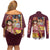 Monkey D. Luffy V3 One Piece Couples Matching Off Shoulder Short Dress and Long Sleeve Button Shirt Anime Style