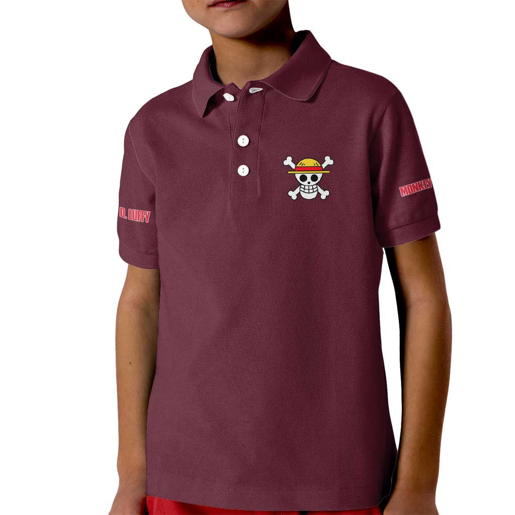 Monkey D. Luffy V3 One Piece Kid Polo Shirt Anime Style