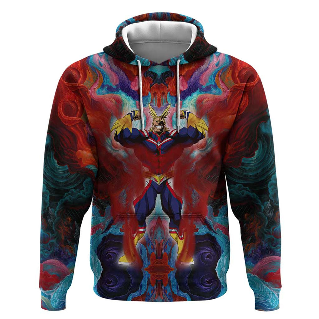 Atmospheric Blast All Might My Hero Academia Hoodie Anime Mix Abstracs Trippy Style