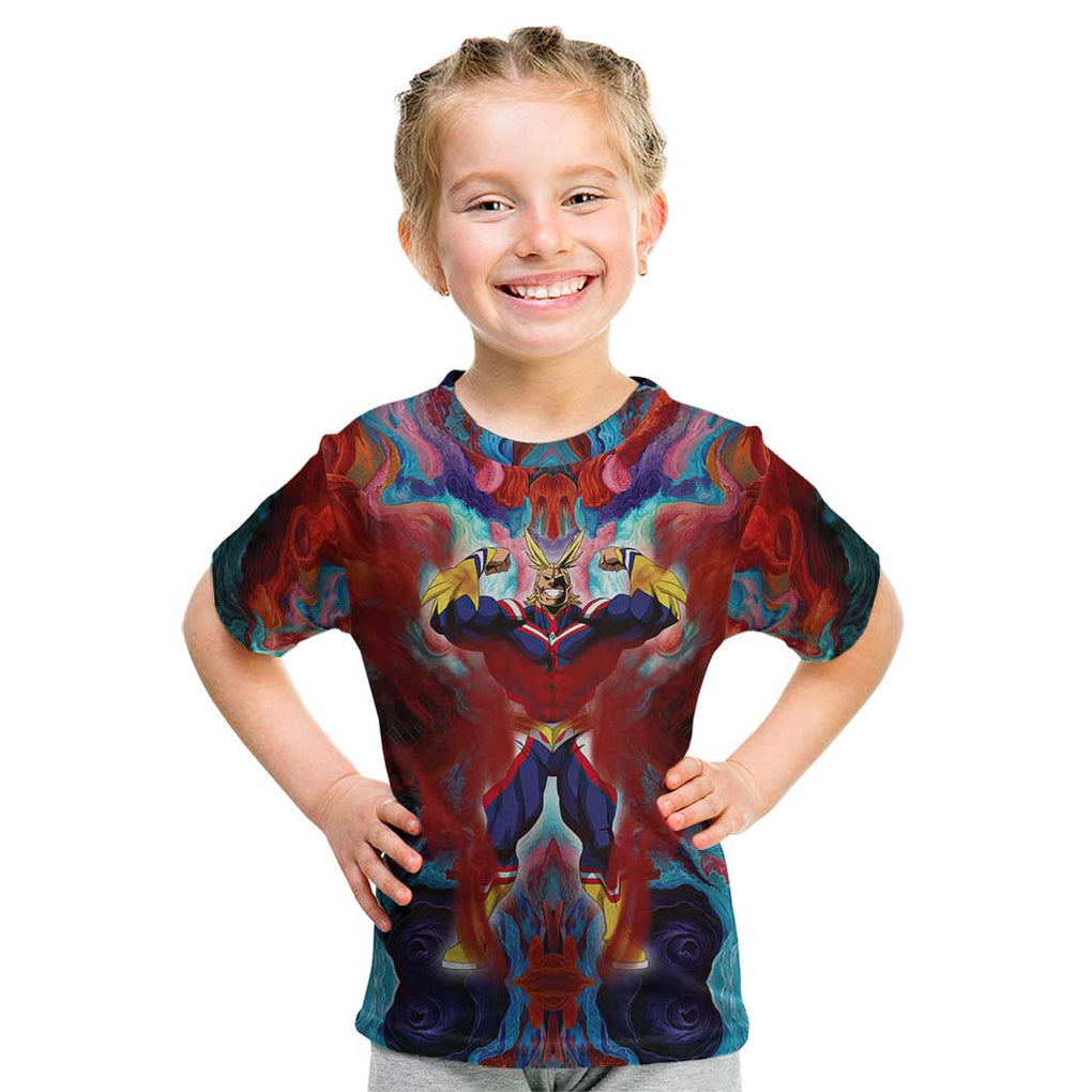 Atmospheric Blast All Might My Hero Academia Kid T Shirt Anime Mix Abstracs Trippy Style