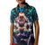 Trippy Josuke Shining Diamond Jojo’s Bizarre Adventure Kid Polo Shirt Anime Mix Abstracs Style