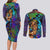 Trippy Jolyne Cujoh Stone Ocean Jojo’s Bizarre Adventure Couples Matching Long Sleeve Bodycon Dress and Long Sleeve Button Shirt Anime Mix Abstracs Style