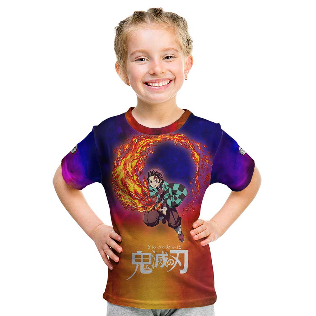 Space Samurai Tanjiro Demon Slayer Kid T Shirt Anime Mix Abstracs Style