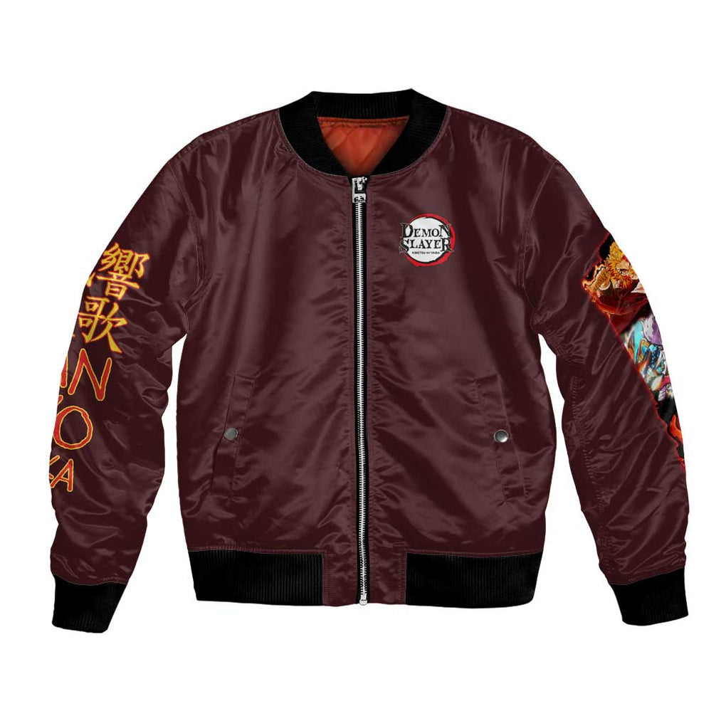 Entertainment District Arc Demon Slayer Bomber Jacket Anime Style