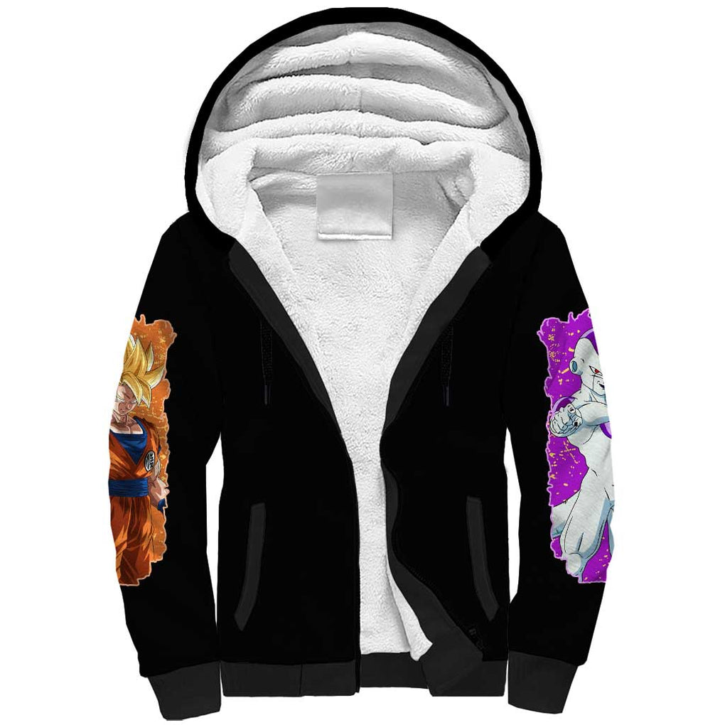 Frieza Saga Dragon Ball Z Sherpa Hoodie Anime Style