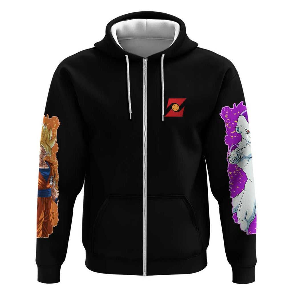 Frieza Saga Dragon Ball Z Zip Hoodie Anime Style