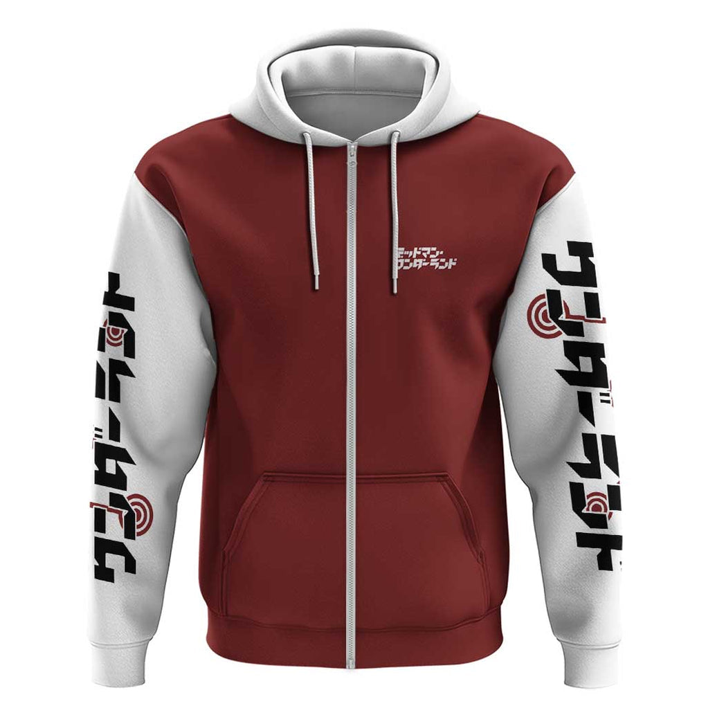 Deadman Wonderland Zip Hoodie Anime Style