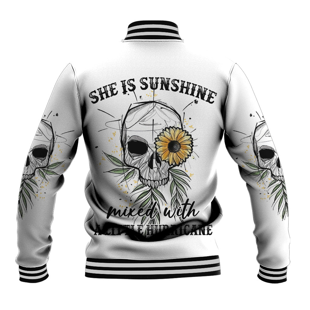 she-is-sunshine-skull-sunflower-baseball-jacket