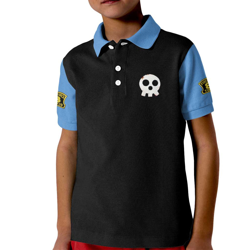 Company 8 Fire Force Kid Polo Shirt Japan Anime Style