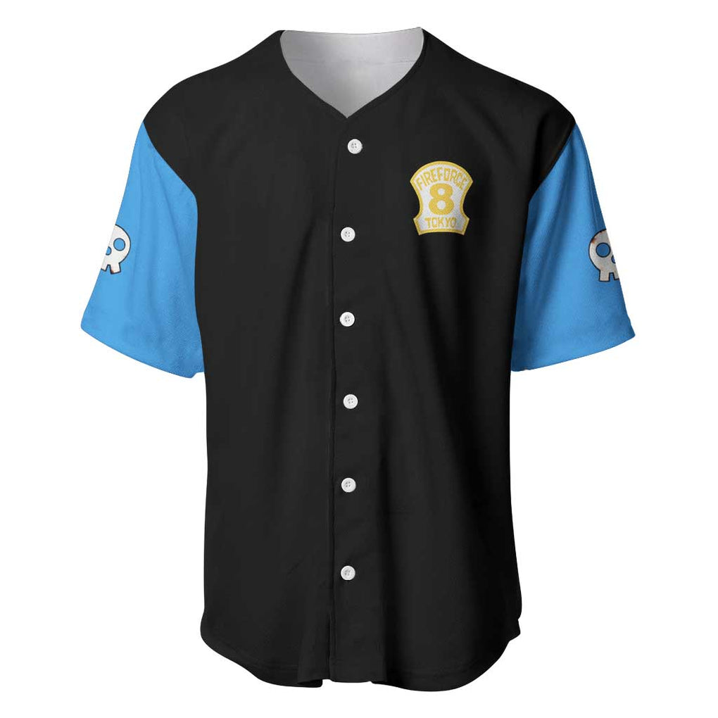 Maki Oze Fire Force Baseball Jersey Japan Anime Style