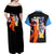 Tamaki Kotatsu Fire Force Couples Matching Off Shoulder Maxi Dress and Hawaiian Shirt Japan Anime Style