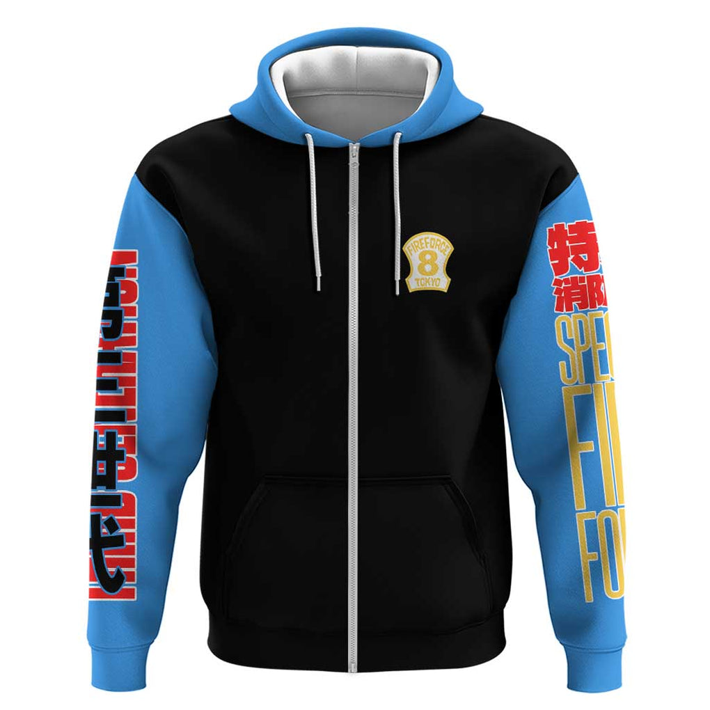 Tamaki Kotatsu Fire Force Zip Hoodie Japan Anime Style