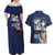 Ajiro Shinpei Summer Time Rendering Couples Matching Off Shoulder Maxi Dress and Hawaiian Shirt Japan Anime Style