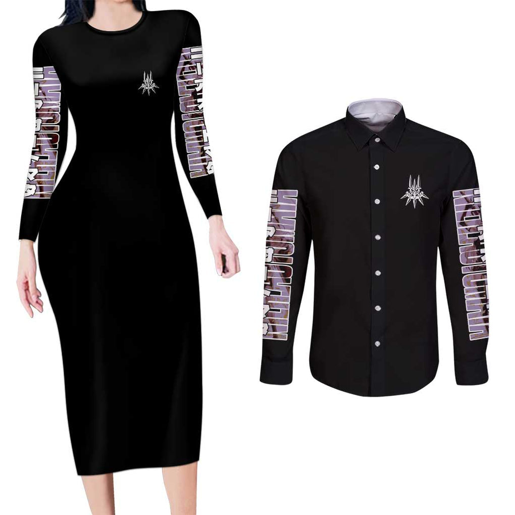 A2 Nier Automata Couples Matching Long Sleeve Bodycon Dress and Long Sleeve Button Shirt Japan Anime Style