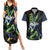 Perfect Cell Couples Matching Summer Maxi Dress and Hawaiian Shirt