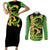 Dragon Shenron Couples Matching Short Sleeve Bodycon Dress and Long Sleeve Button Shirt