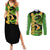 Dragon Shenron Couples Matching Summer Maxi Dress and Long Sleeve Button Shirt