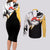 Umbreon Mix Manga Couples Matching Long Sleeve Bodycon Dress and Long Sleeve Button Shirt