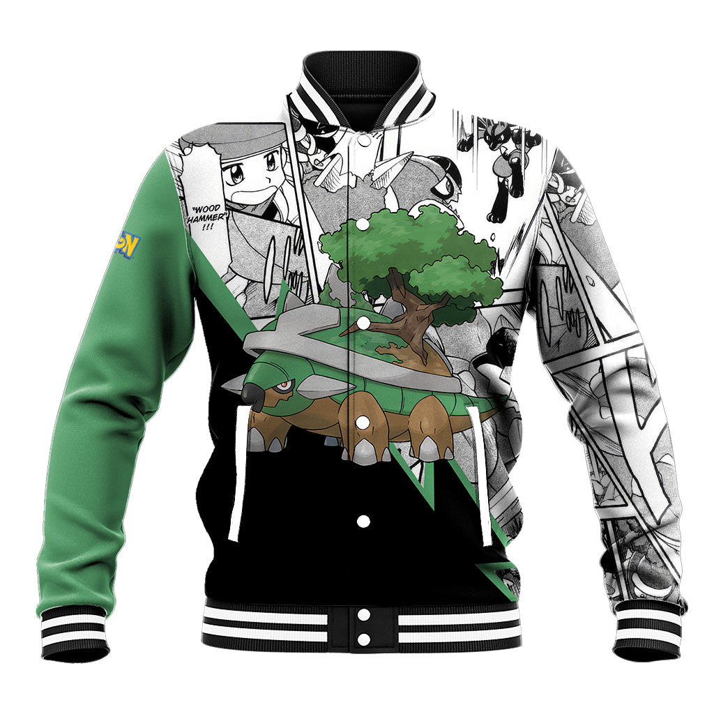 Torterra Anime Baseball Jacket